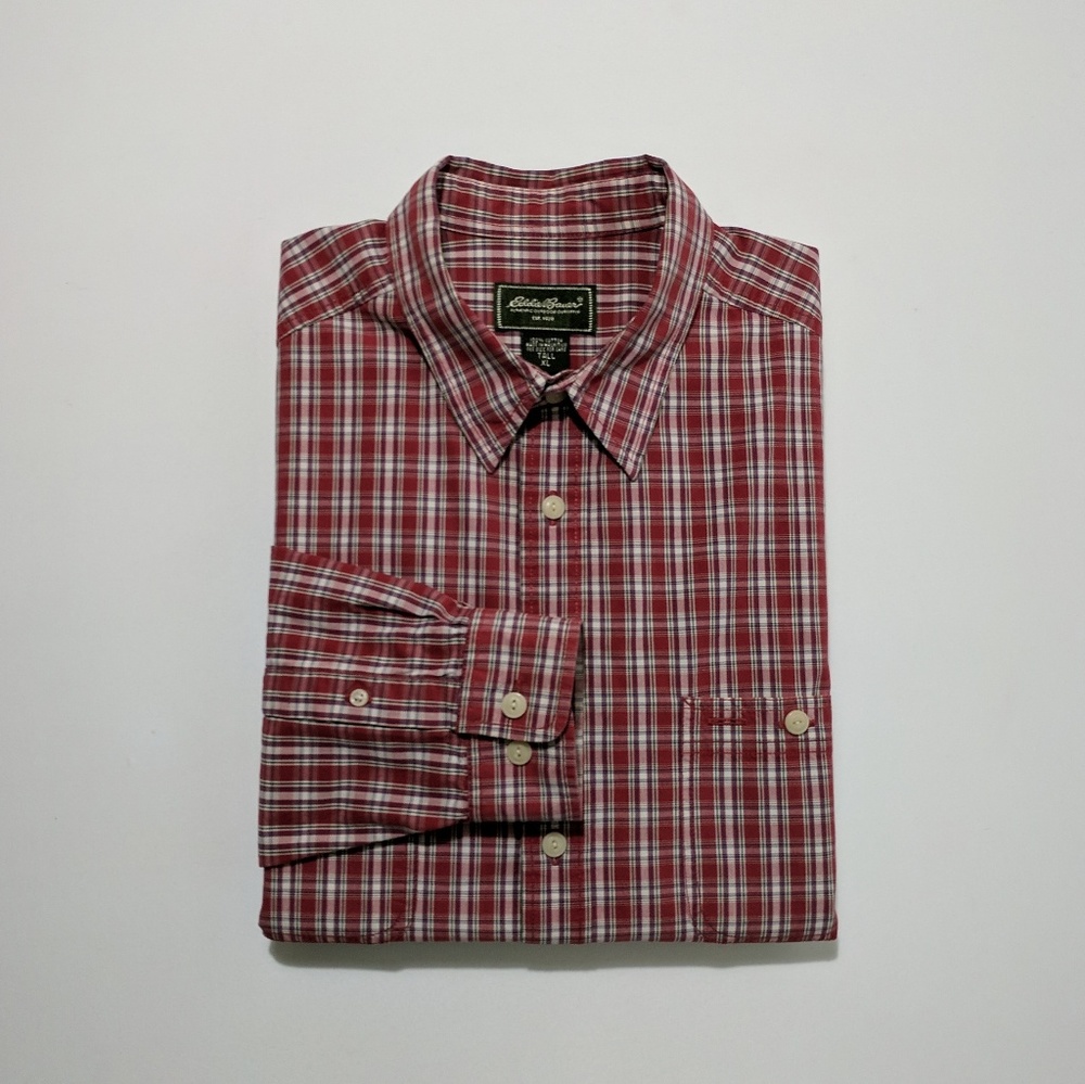 Eddie Bauer Men's Long Sleeve Shirt XL Tall